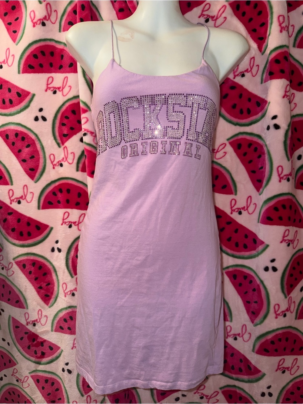 💜 Rockstar Original Spaghetti Strap Mini Dress